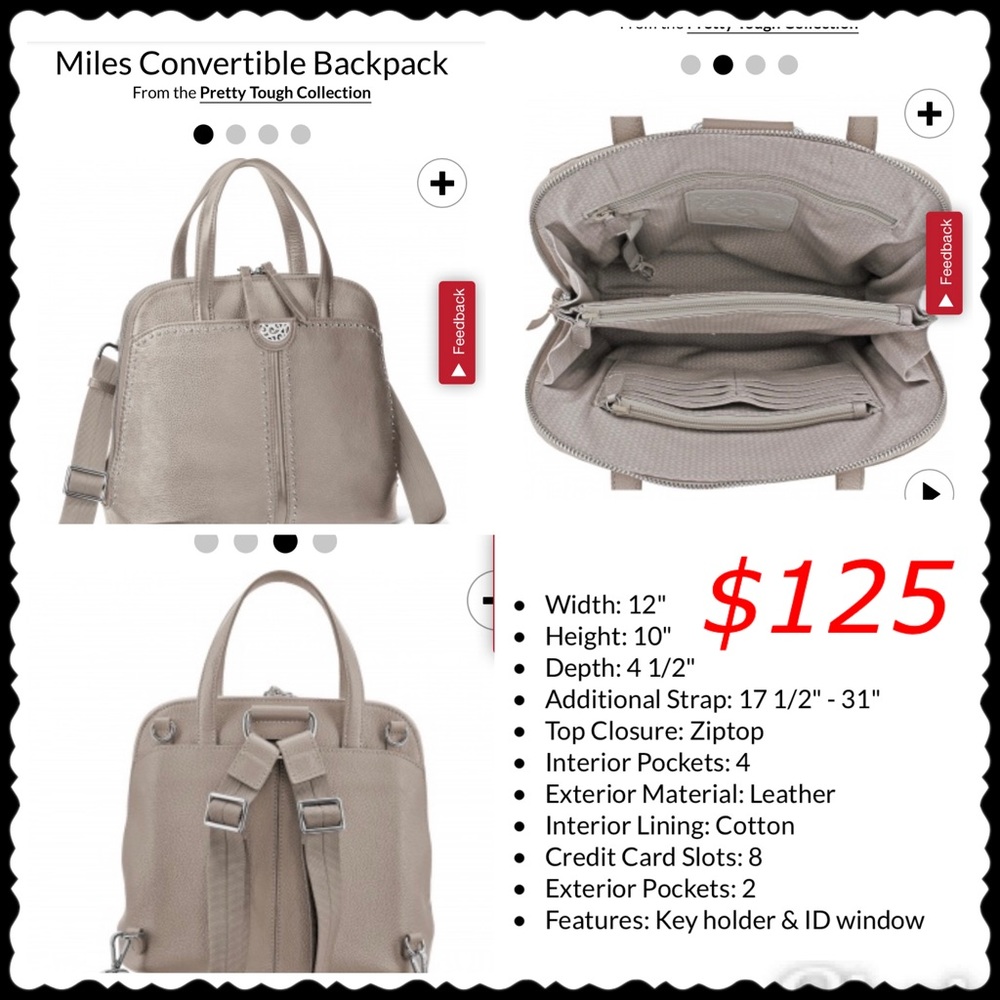 Brighton Backpack/Crossbody